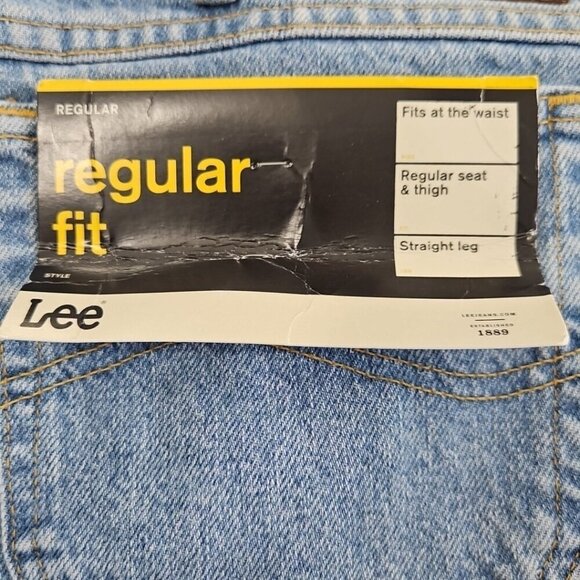 Lee Men's 100% Cotton Regular Fit Straight Leg Heavyweight Jean 42x32 NWTs Denim - Picture 5 of 16